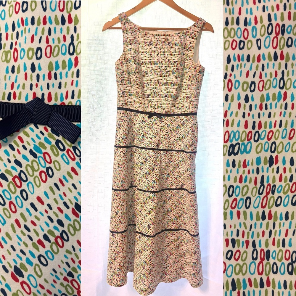 Liz Claiborne A-line midi dress